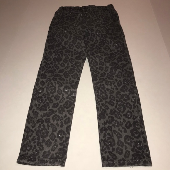 Leopard Print Sparkle Jean Leggings - Picture 3 of 3